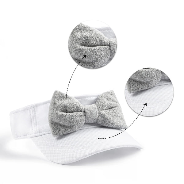 Halo Luxe Terry Visor - Heather Gray