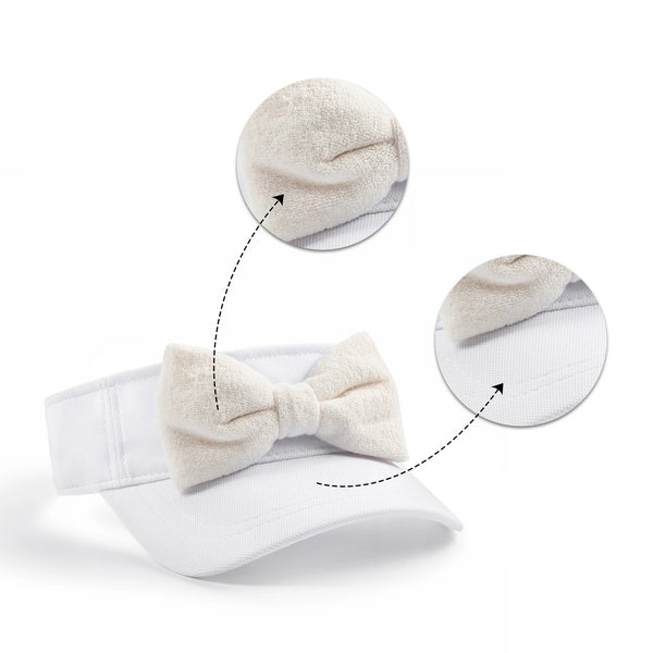 Halo Luxe Terry Visor - Pearl