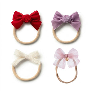 Halo Luxe Adorable Baby Girl Essentials Kit - Gentle Hair Accessories Collection