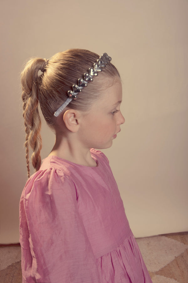 Halo Luxe Amour Heart Headband - Silver
