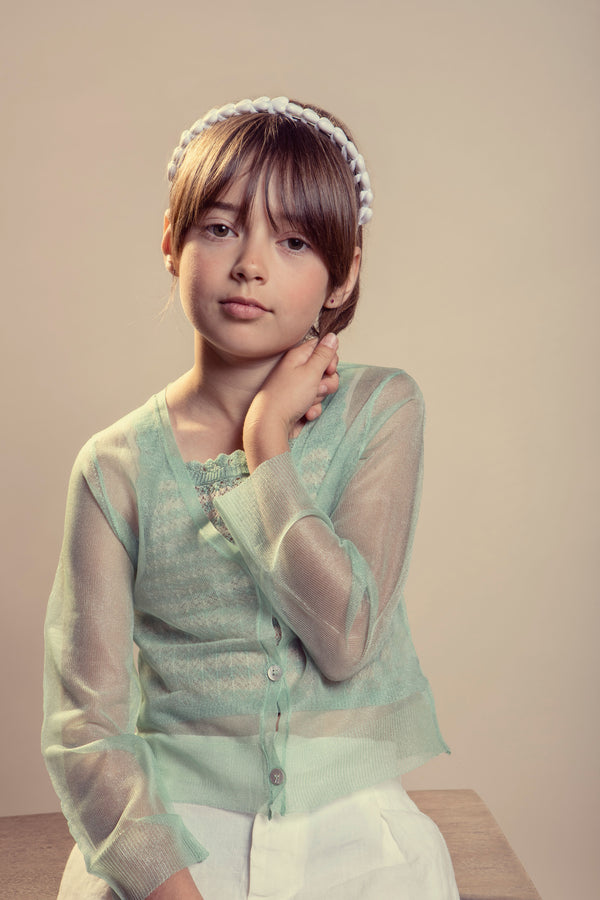 Halo Luxe Amour Heart Headband - White