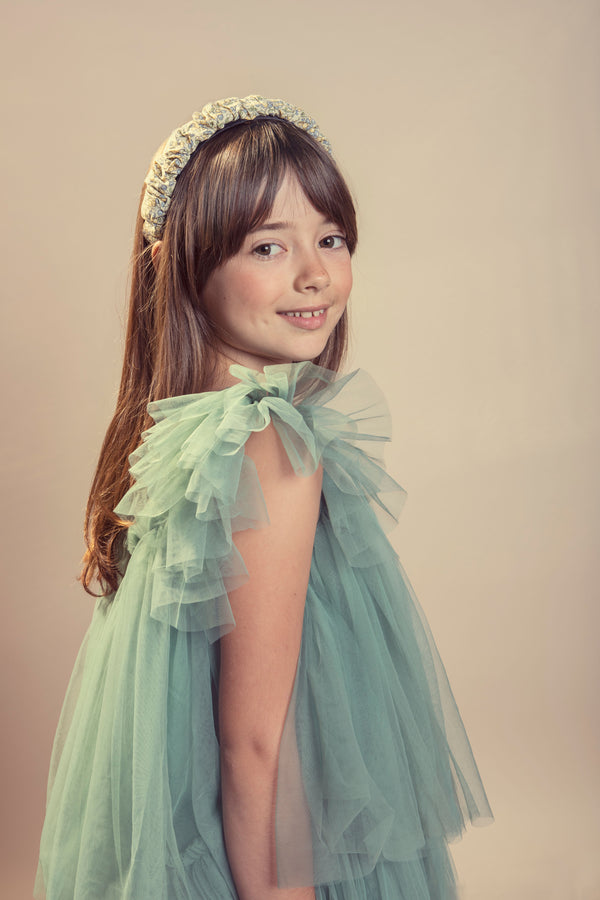 Halo Luxe Berry Blossom Headband - Chambray Multi