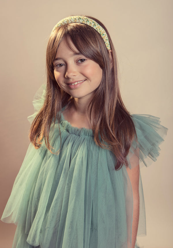 Halo Luxe Berry Blossom Headband - Chambray Multi