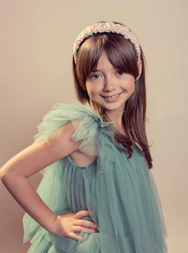 Halo Luxe Berry Blossom Headband in pink