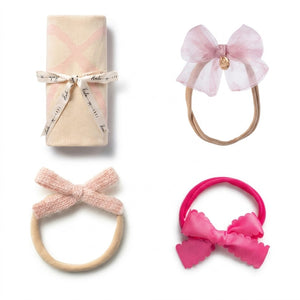 Halo Luxe Elegant Baby Girl Styling Kit - Premium Soft Fabric Accessories