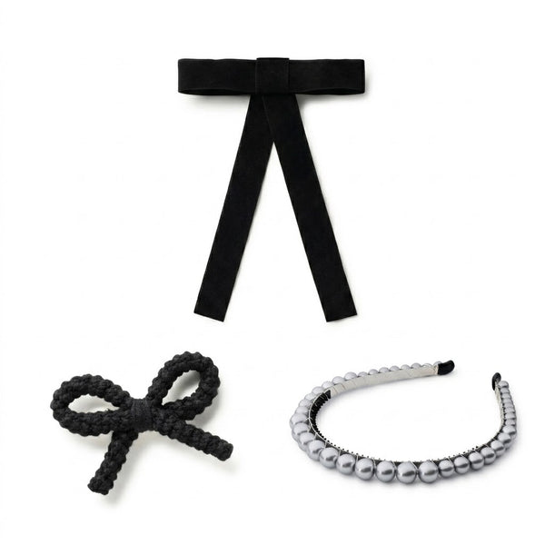 Halo Luxe High-Quality Baby Hair Accessories Bundle - Stylish Everyday Baby Accessories