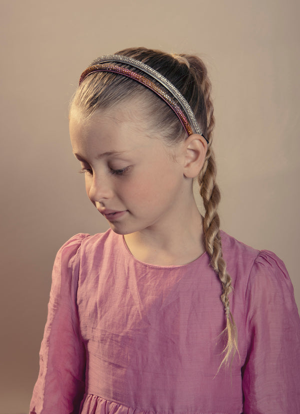Halo Luxe Ice Crystal Headband - Pastel Multi
