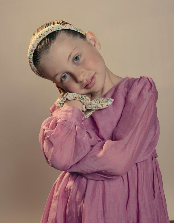 Halo Luxe Lilly Floral Print Headband - Blush