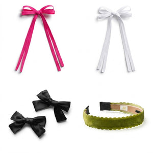 Halo Luxe Premium Baby Girl Gift Set - Premium Soft Fabric Accessories