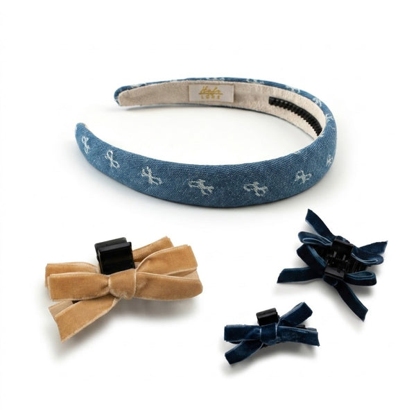 Halo Luxe Soft & Comfortable Baby Accessories Bundle - Cute & Elegant Hair Styling Set