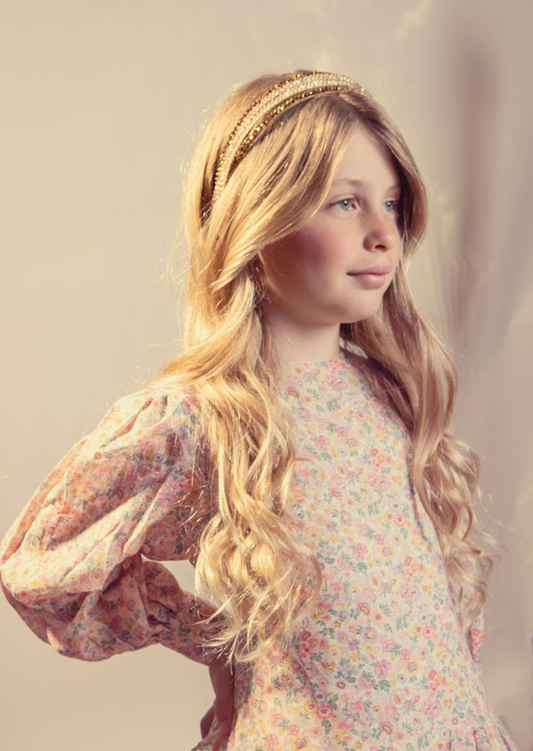 Halo Luxe Twinkle Double Tiara in Champagne 