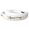 Halo Luxe Felicity Summer Soiree Linen Floral Embroidered Headband - White / Yellow