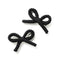Halo Luxe Juliana Textured Knit Double Clip - Black