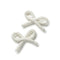 Halo Luxe Juliana Textured Knit Double Clip - White
