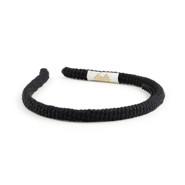 Halo Luxe Juliana Textured Knit Headband - Black