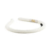 Halo Luxe Juliana Textured Knit Headband - White