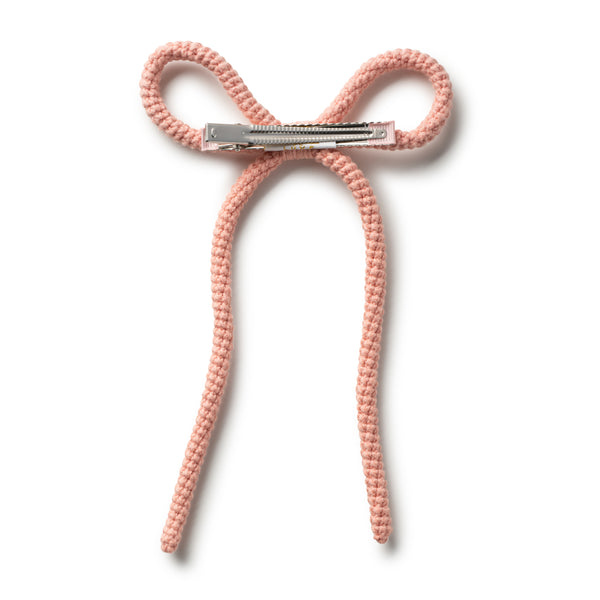 Halo Luxe Juliana Textured Knit Long Tail Clip - Ballet Slipper