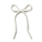 Halo Luxe Juliana Textured Knit Long Tail Clip - White