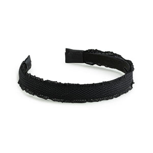 Black Lattice Lace Headband for Girls
