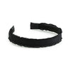 Halo Luxe Mae Lattice Lace Headband - Black