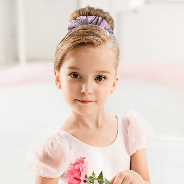 Halo Luxe Clara Tweed Scrunchie - Lavender