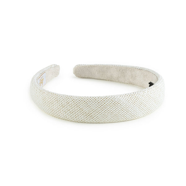 Halo Luxe Tabitha Luxe Linen Headband - White