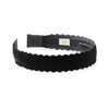 Halo Luxe Opaline Velvet Scalloped Headband - Black