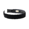 Halo Luxe Opaline Velvet Scalloped Headband - Black