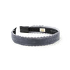 Halo Luxe Opaline Velvet Scalloped Headband - Gray