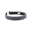 Halo Luxe Opaline Velvet Scalloped Headband - Charcoal