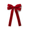 Halo Luxe Opaline Velvet Scalloped Long Tail Clip - Red
