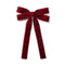 Halo Luxe Opaline Velvet Scalloped Long Tail Clip - Wine