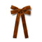 Halo Luxe Opaline Velvet Scalloped Long Tail Clip - Brown