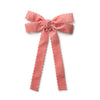Halo Luxe Opaline Velvet Scalloped Long Tail Clip - Pink