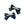 Load image into Gallery viewer, Halo Luxe Rosa Vintage Satin Double Bow Clips - Navy
