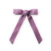 Halo Luxe Rosette Velvet Long Tail Clip - Lavender