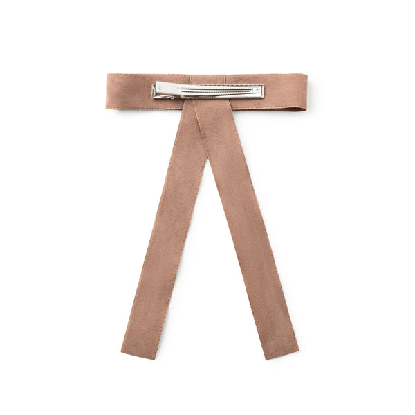 Halo Luxe Scarlett Suede Long Tail Clip - Tan