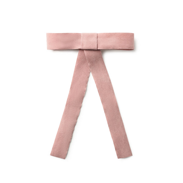 Halo Luxe Scarlett Suede Long Tail Clip - Rose