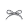 Halo Luxe Sprinkle Pearl Bow Clip - Silver