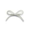 Sprinkle Pearl Bow Clip - White