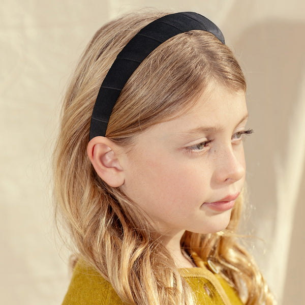 Halo Luxe Scarlett Suede Headband - Steel Blue