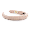 Halo Luxe Taffy Patent Leather Padded Wrapped Headband - Oatmeal