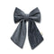 Halo Luxe Vivienne Studded Velvet Medium Hair Clip -  Gray