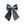 Load image into Gallery viewer, Dark gray polka dot bow hair clip on a white background
