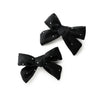 Halo Luxe Vivienne Studded Velvet Double Clip Set - Black