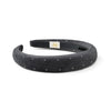 Halo Luxe Vivienne Studded Velvet Headband - Charcoal