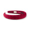 Halo Luxe Vivienne Studded Velvet Headband - Red