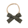 Halo Luxe Abigail Luxe Corduroy Baby Headband - Olive