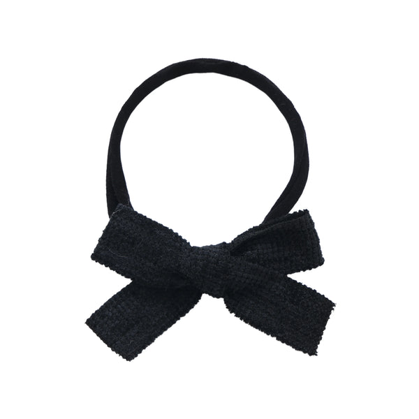 Halo Luxe Abigail Luxe Corduroy Baby Headband - Black