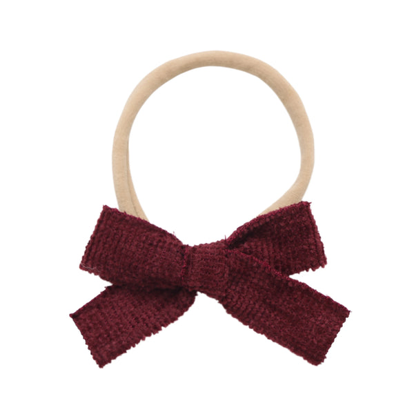 Halo Luxe Abigail Luxe Corduroy Baby Headband - Wine